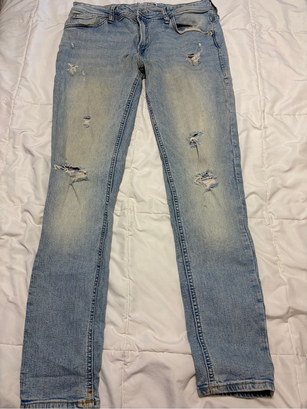 Jack & Jones Light Blue Distressed Jeans
